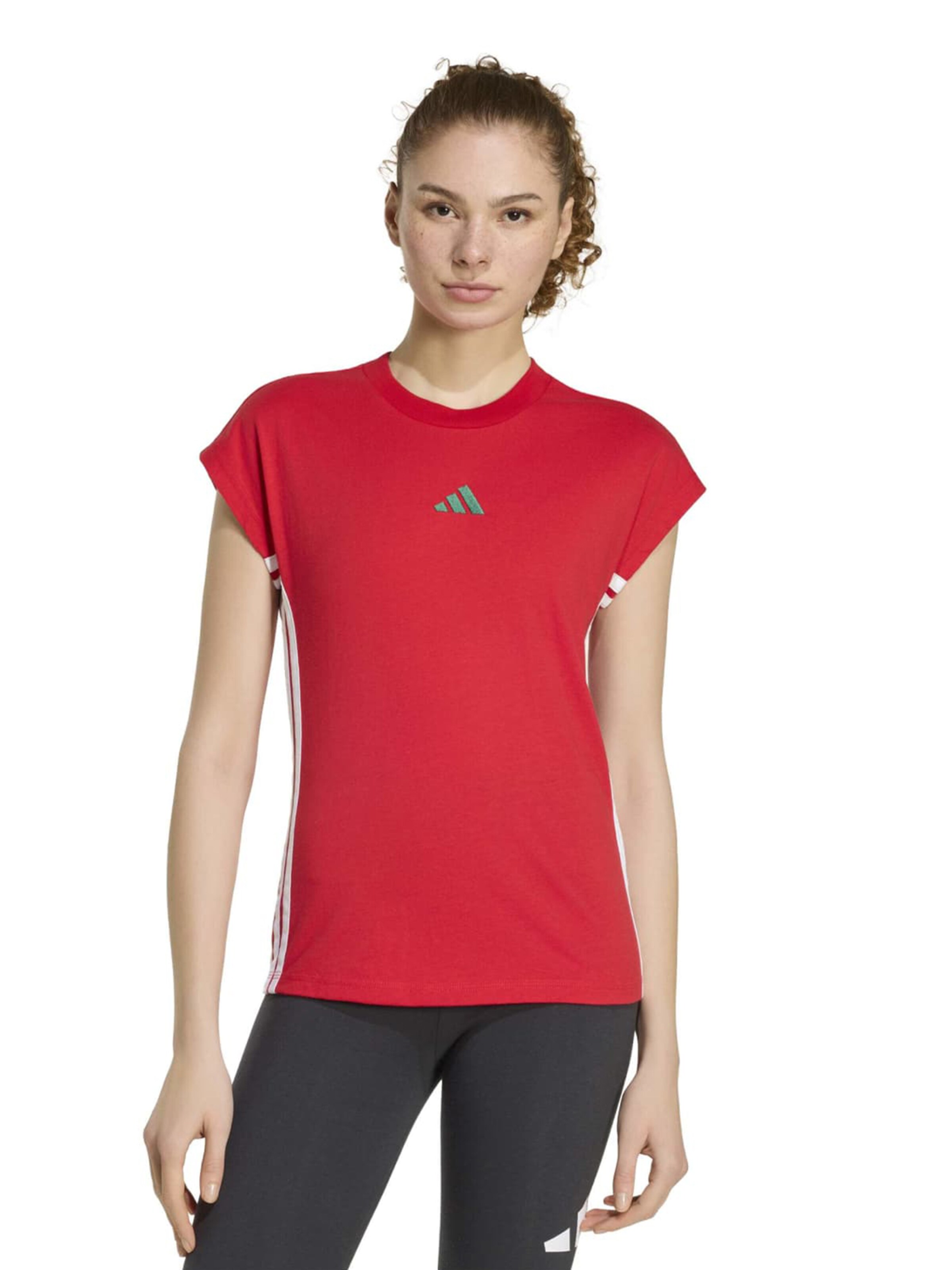 T-shirt fonctionnel ADIDAS SPORTSWEAR en rouge : devant