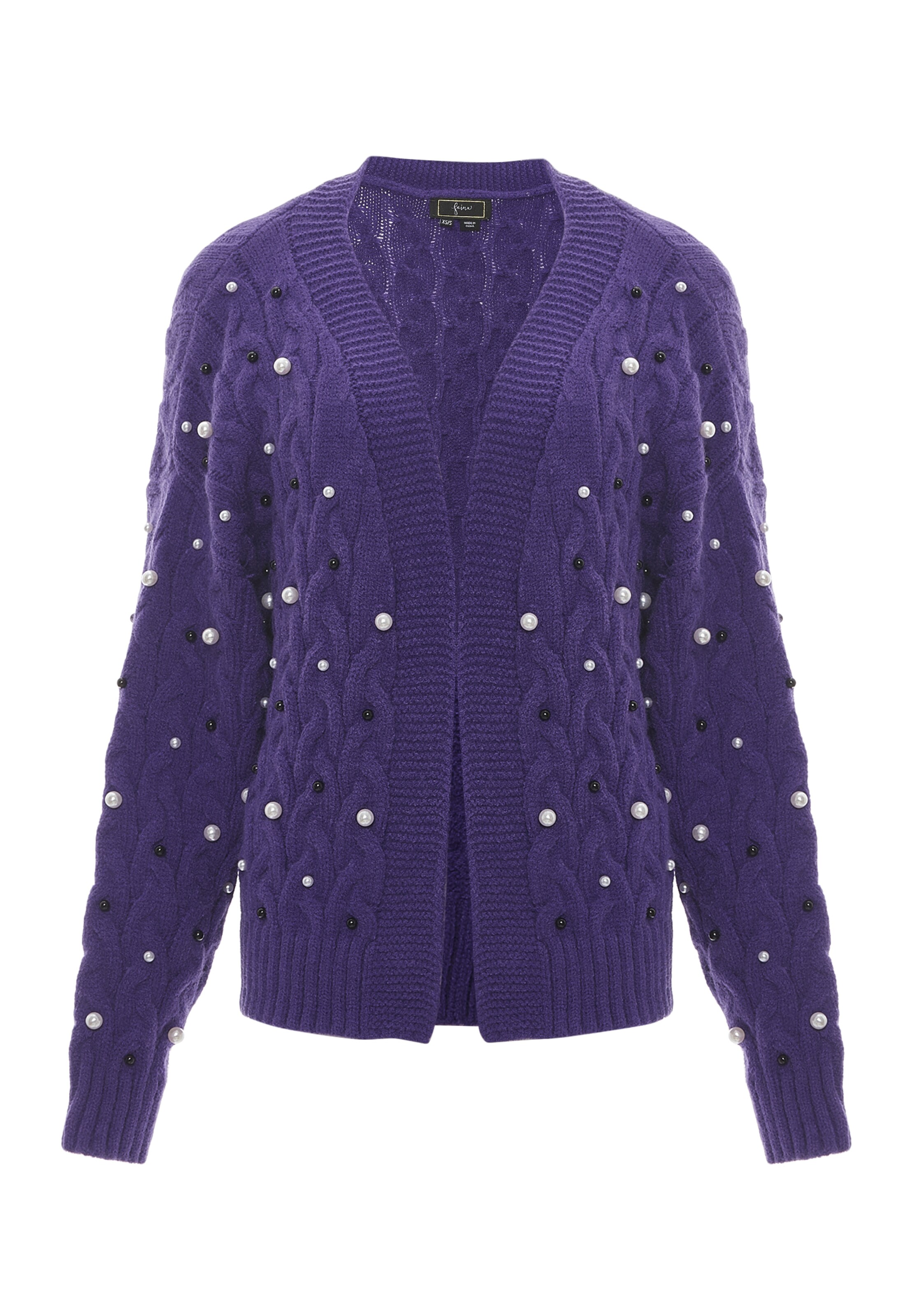faina Вязаная кофта в Лиловый: спереди