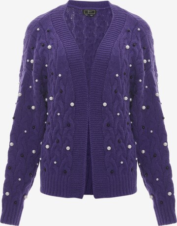 Cardigan faina en violet : devant