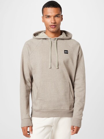 Coupe regular Sweat de sport 'Rival' UNDER ARMOUR en beige : devant