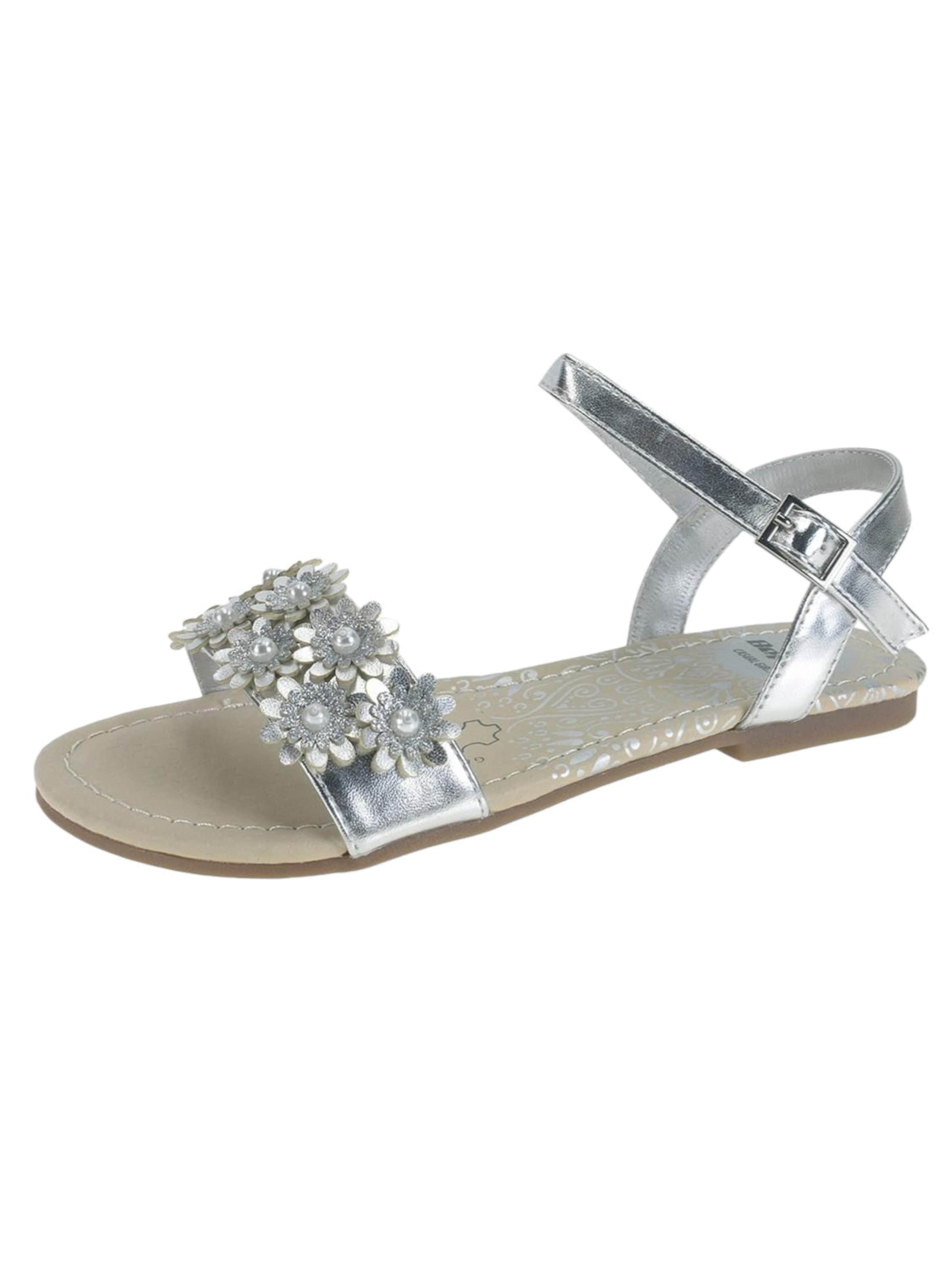 Sandales 'Casual Sandal' Beppi en argent : devant