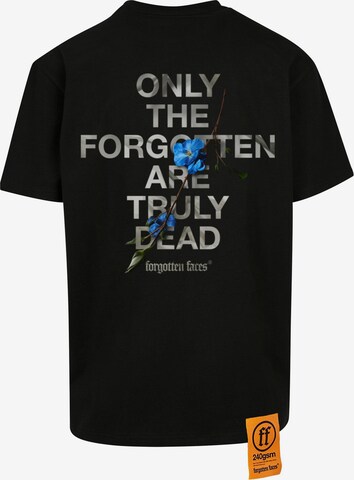Forgotten Faces Shirt 'Faded Flowers' in Black