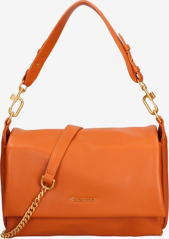 Borsa a spalla di Custo Barcelona in arancione: frontale