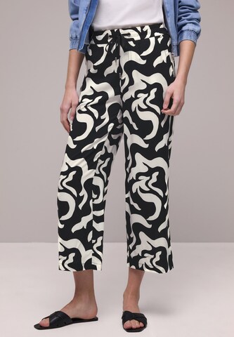STREET ONE Loosefit Hose in Schwarz