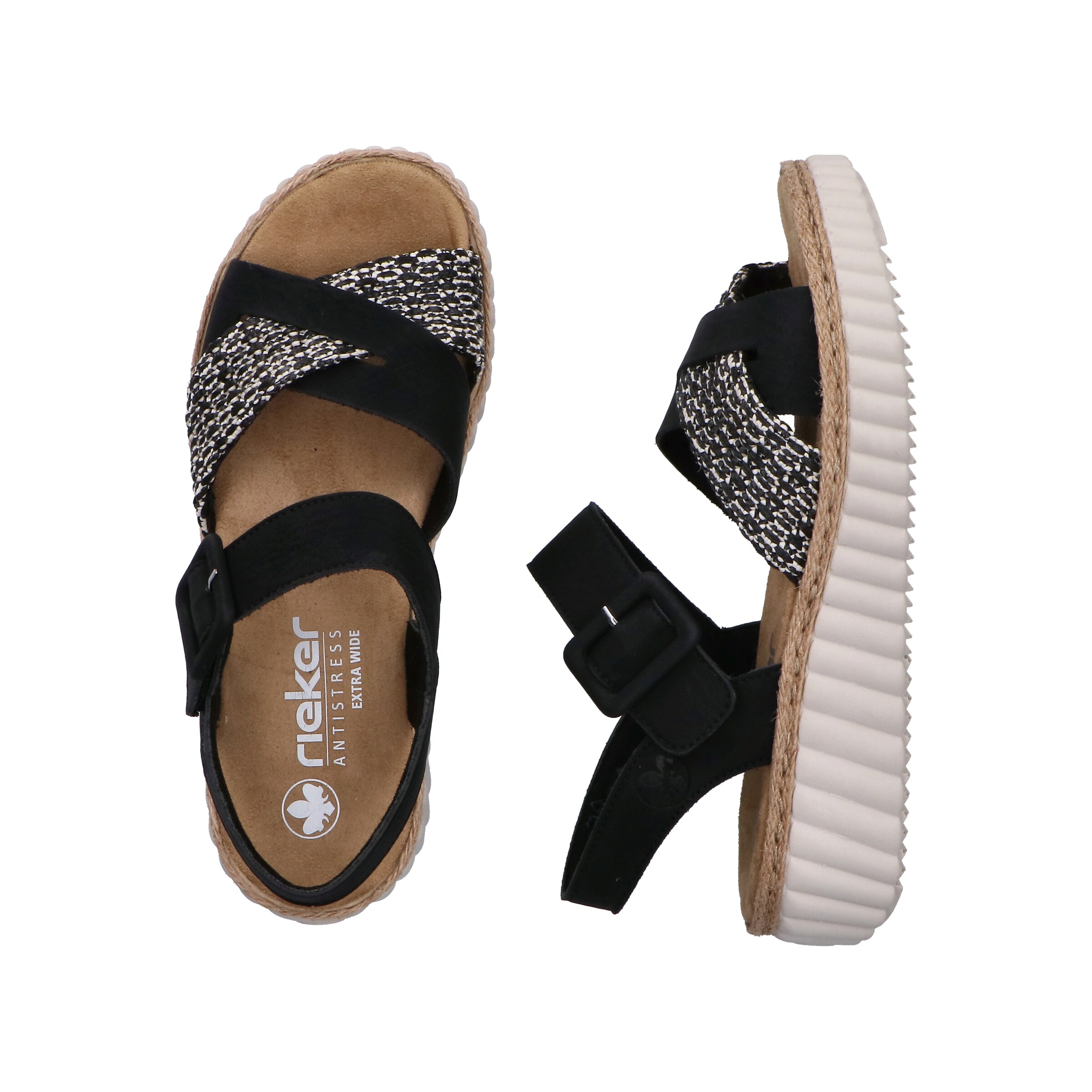 Rieker Sandale in Schwarz