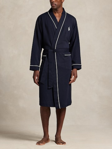 Polo Ralph Lauren Bathrobe long in Blue: front
