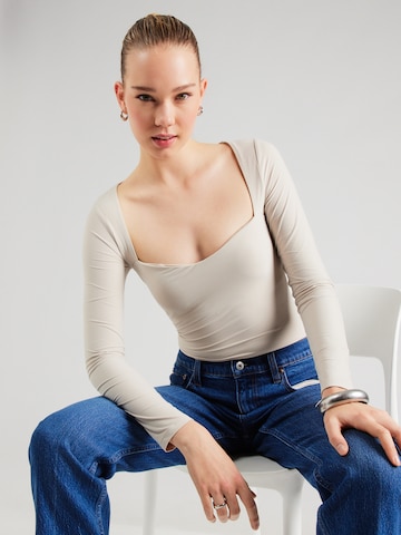 Abercrombie & Fitch - Body camiseta en beige: frente