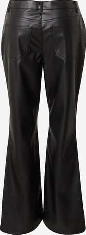 Vero Moda Petite Rozkloszowany krój Spodnie 'SELMA' w kolorze czarny
