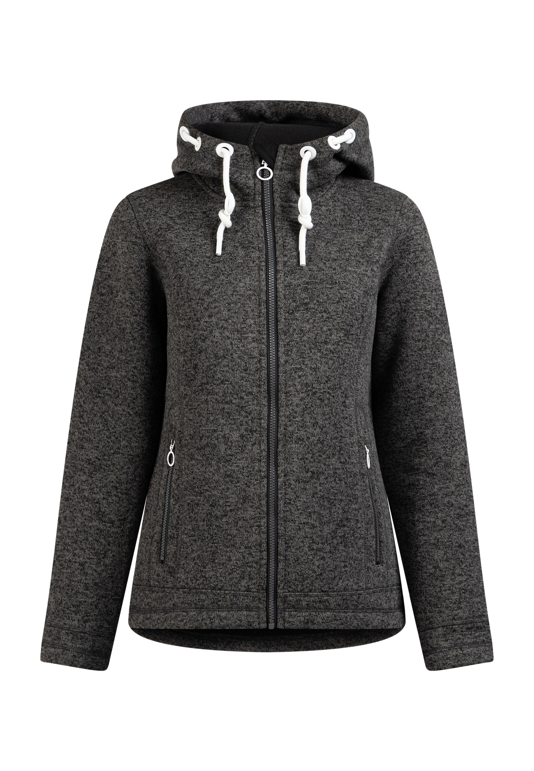 DreiMaster Maritim Jopa iz flisa | siva barva: sprednja stran