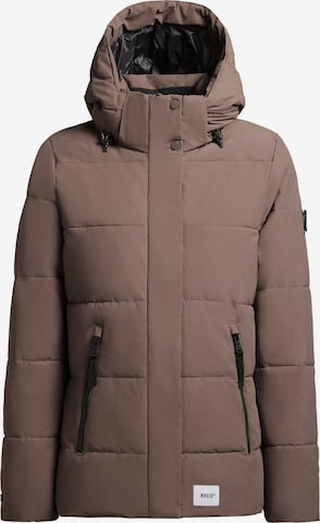 Giacca invernale 'Manc' di khujo in marrone: frontale