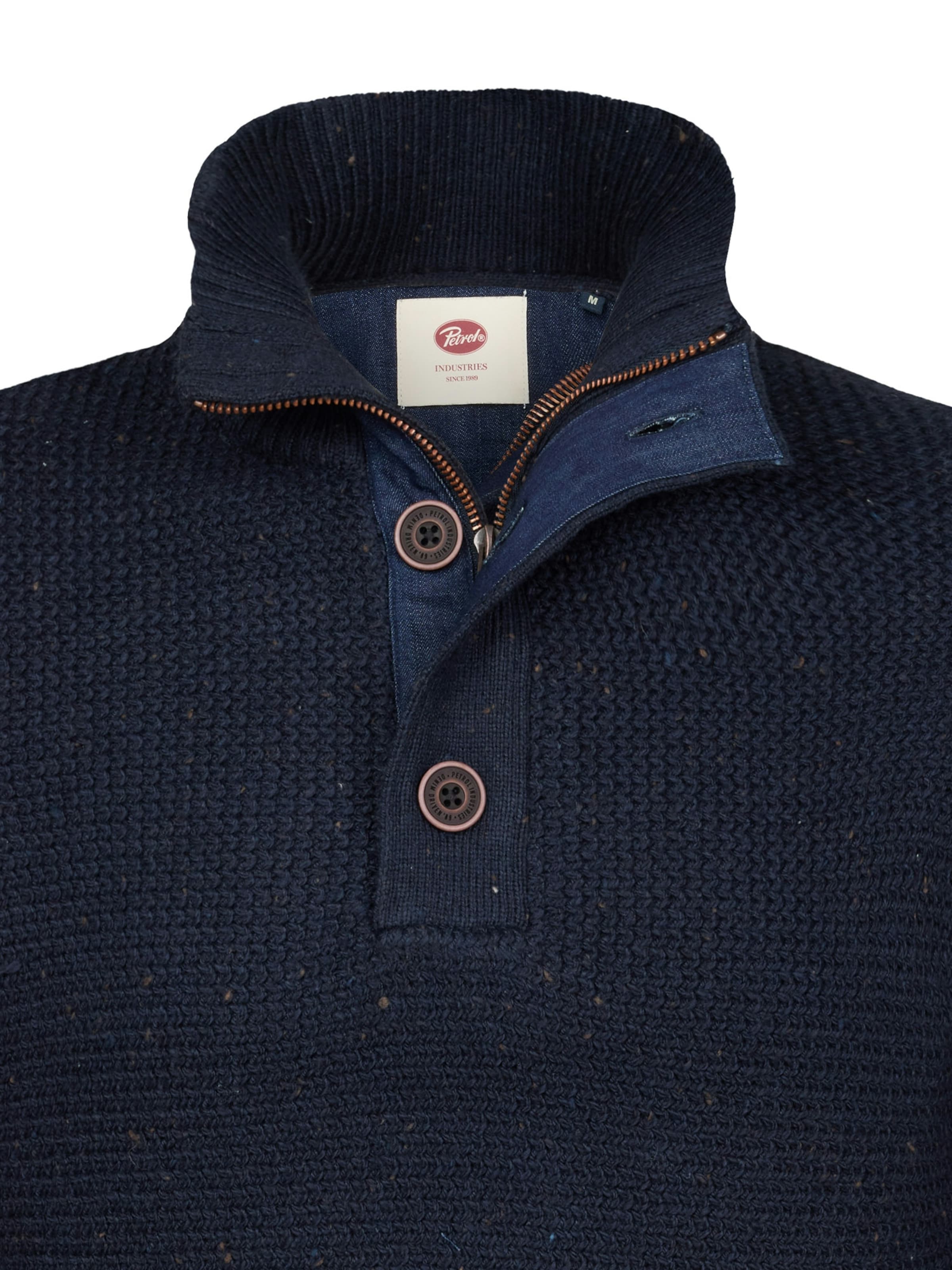 Pull-over Petrol Industries en bleu