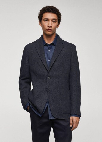 MANGO MAN Regular fit Colbert 'Molina' in Blauw: voorkant