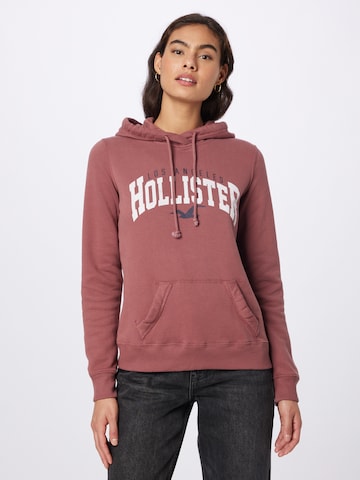 HOLLISTERSweater majica - roza boja: prednji dio