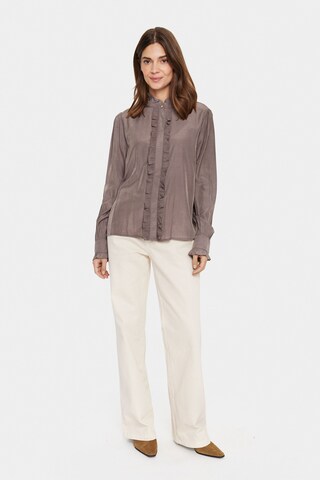 SAINT TROPEZ Bluse 'Felina' i grå: forside