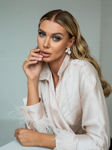 CLASSYANDFABULOUS Jewelry Ohrringe 'Crystal Leaf' in Gold