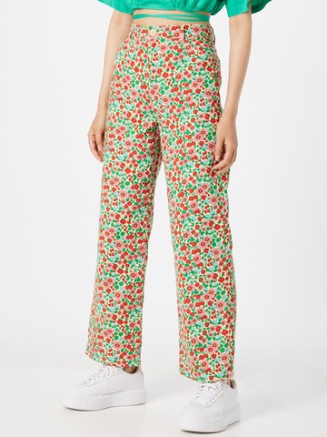 Monki Loosefit Broek in Gemengde kleuren: voorkant