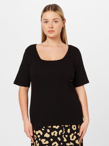 Trendyol Curve Shirt in Zwart: voorkant