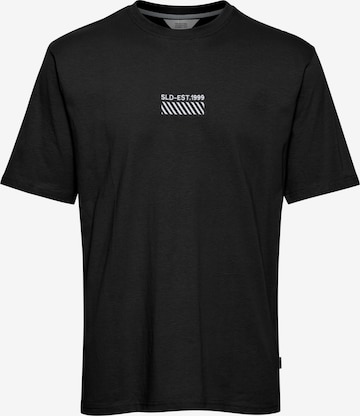 !Solid Shirt 'RUI' in Black: front