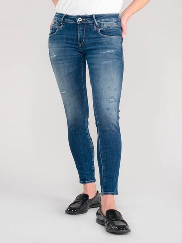 Le Temps Des Cerises Tapered Jeans in Blauw: voorkant