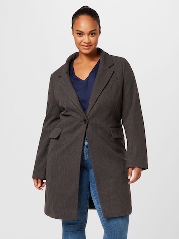 ONLY Carmakoma Between-Seasons Coat 'NANCY' in Grey: front