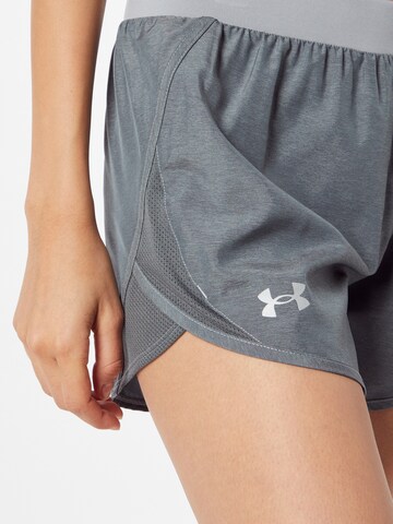 UNDER ARMOUR Skinny Športové nohavice 'Fly By 2.0' - Sivá