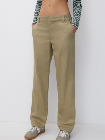 Pull&Bear Loosefit Pantalon in Beige: voorkant