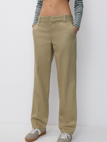 Loosefit Pantaloni con piega frontale di Pull&Bear in beige: frontale