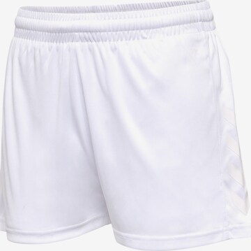 Regular Pantalon de sport Hummel en blanc