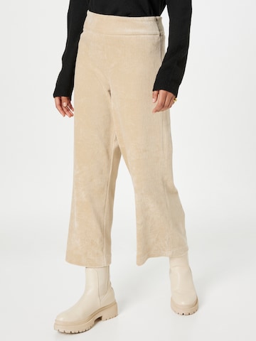 OPUS Szeroka nogawka Spodnie w kant 'Misha' w kolorze beżowy: przód