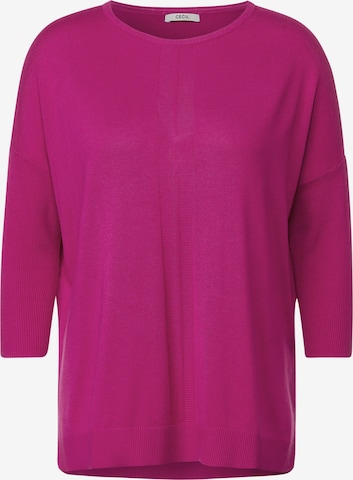 CECIL Oversized Sweater in Pink: front
