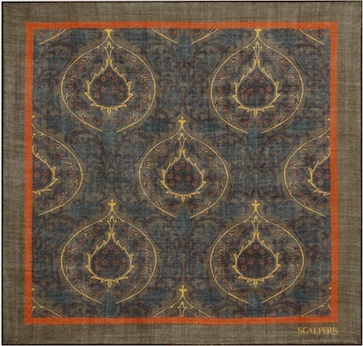 Scalpers Tuch in navy / khaki / oliv / hummer, Produktansicht