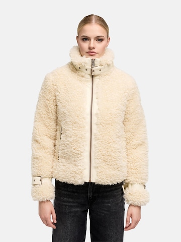 NAVAHOO Vinterjakke 'Wuschelwonne 14' i beige: forside