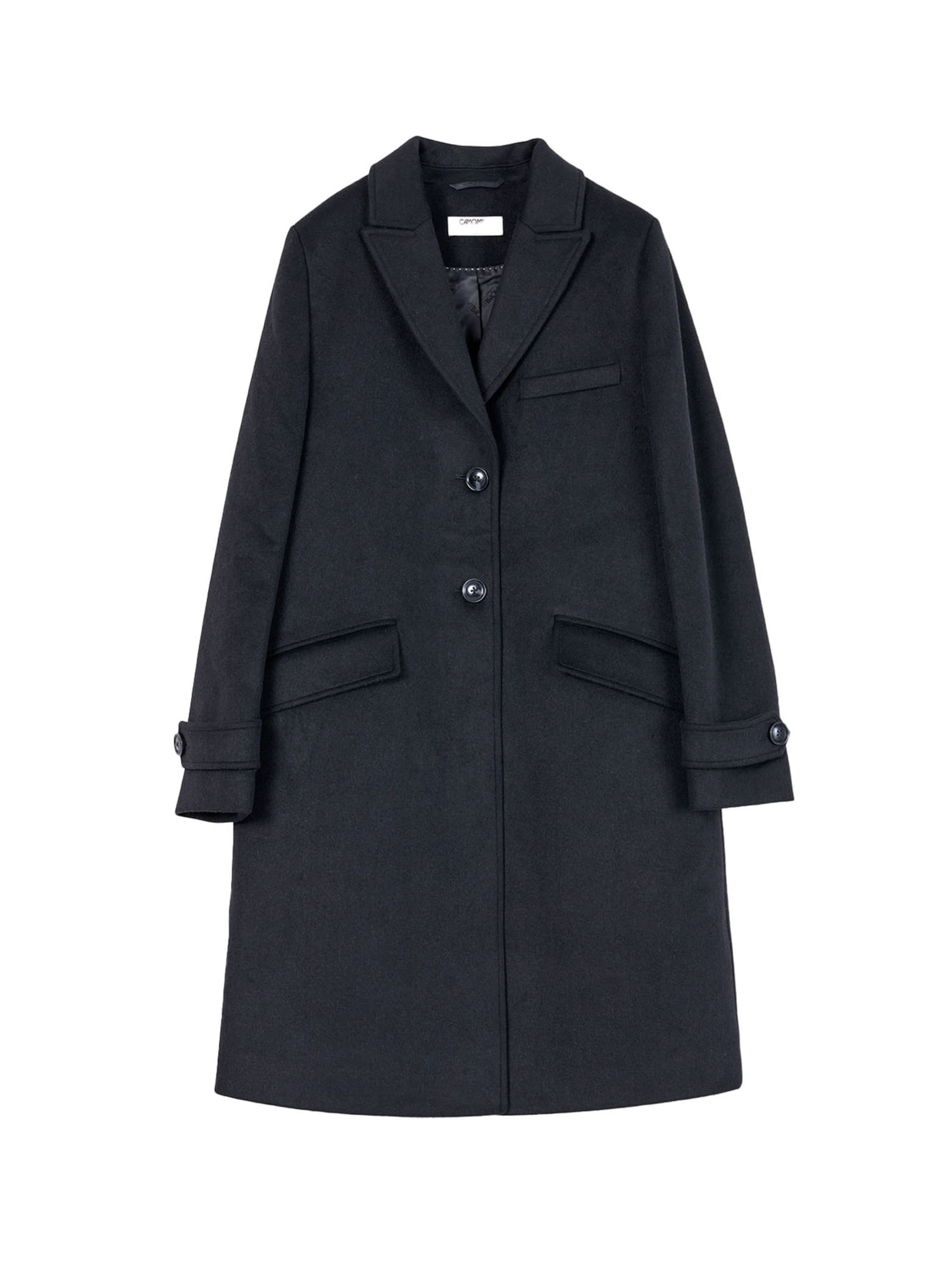 Camomilla Italia Between-seasons coat 'Colet' in Black: front