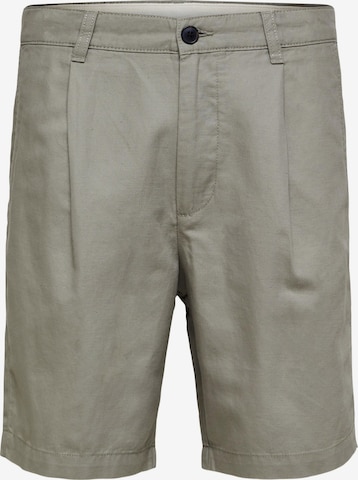 Regular Pantalon à pince 'JONES' SELECTED HOMME en gris : devant