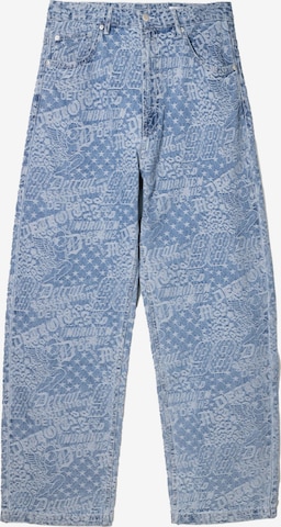Jean Bershka en bleu : devant
