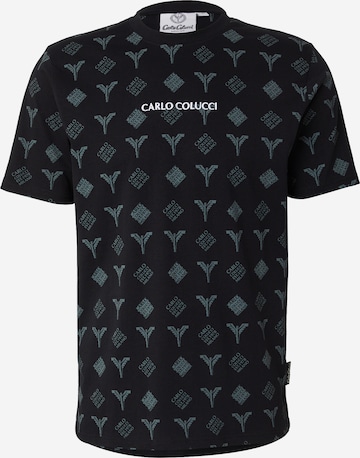 Carlo Colucci T-shirt 'Falchi' i svart: framsida