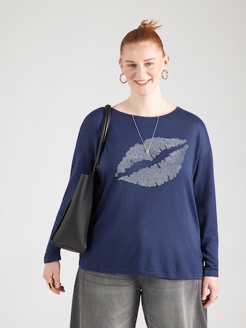 ONLY Carmakoma T-shirt 'CARALBA' i blå: framsida