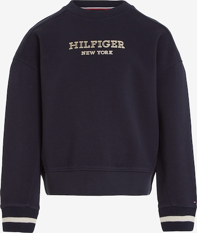 TOMMY HILFIGER Sweatshirt in de kleur Navy / Goud / Wit, Productweergave