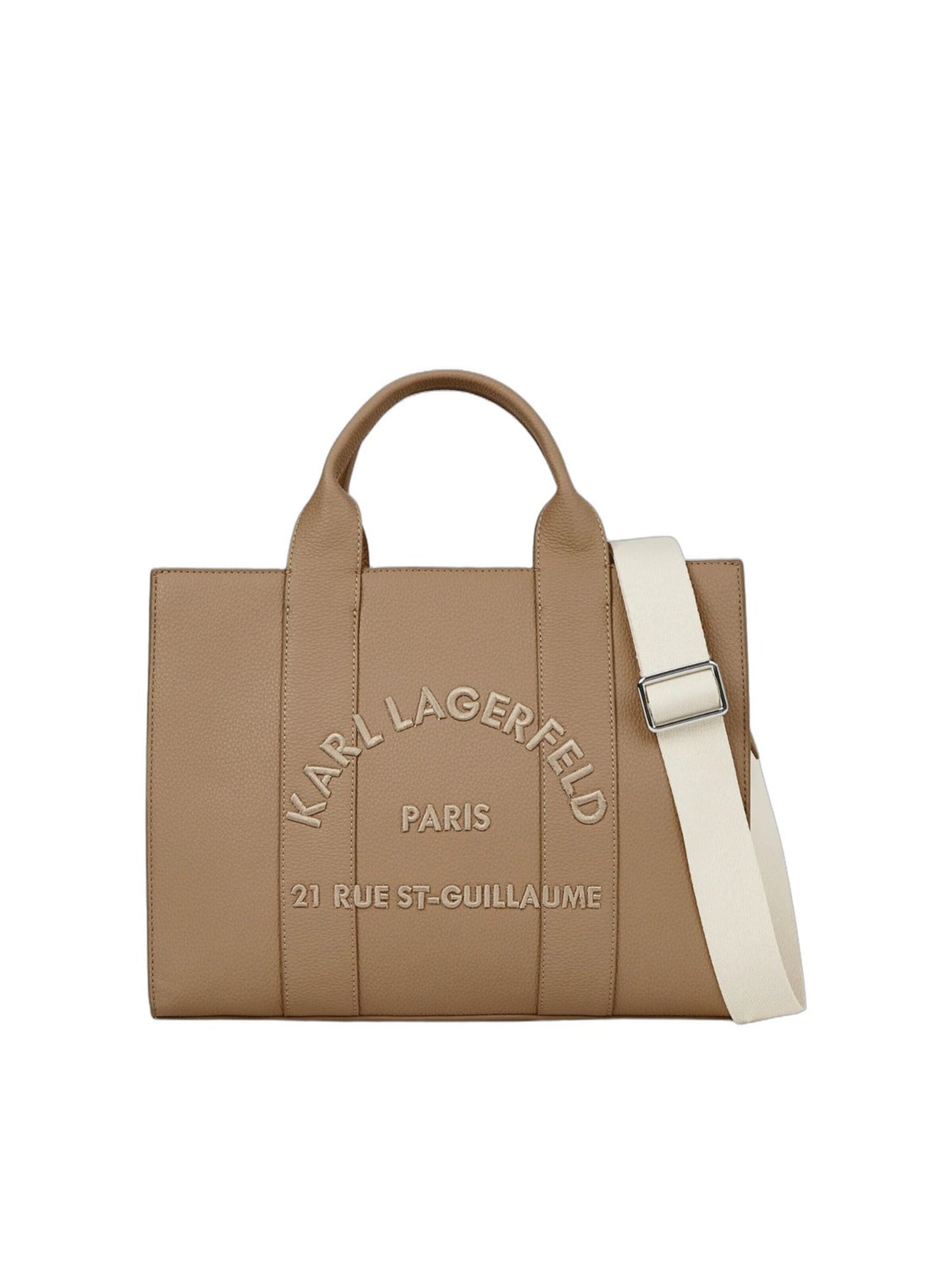 Karl Lagerfeld Shopper táska 'Rue St-Guillaume' - barna: elől