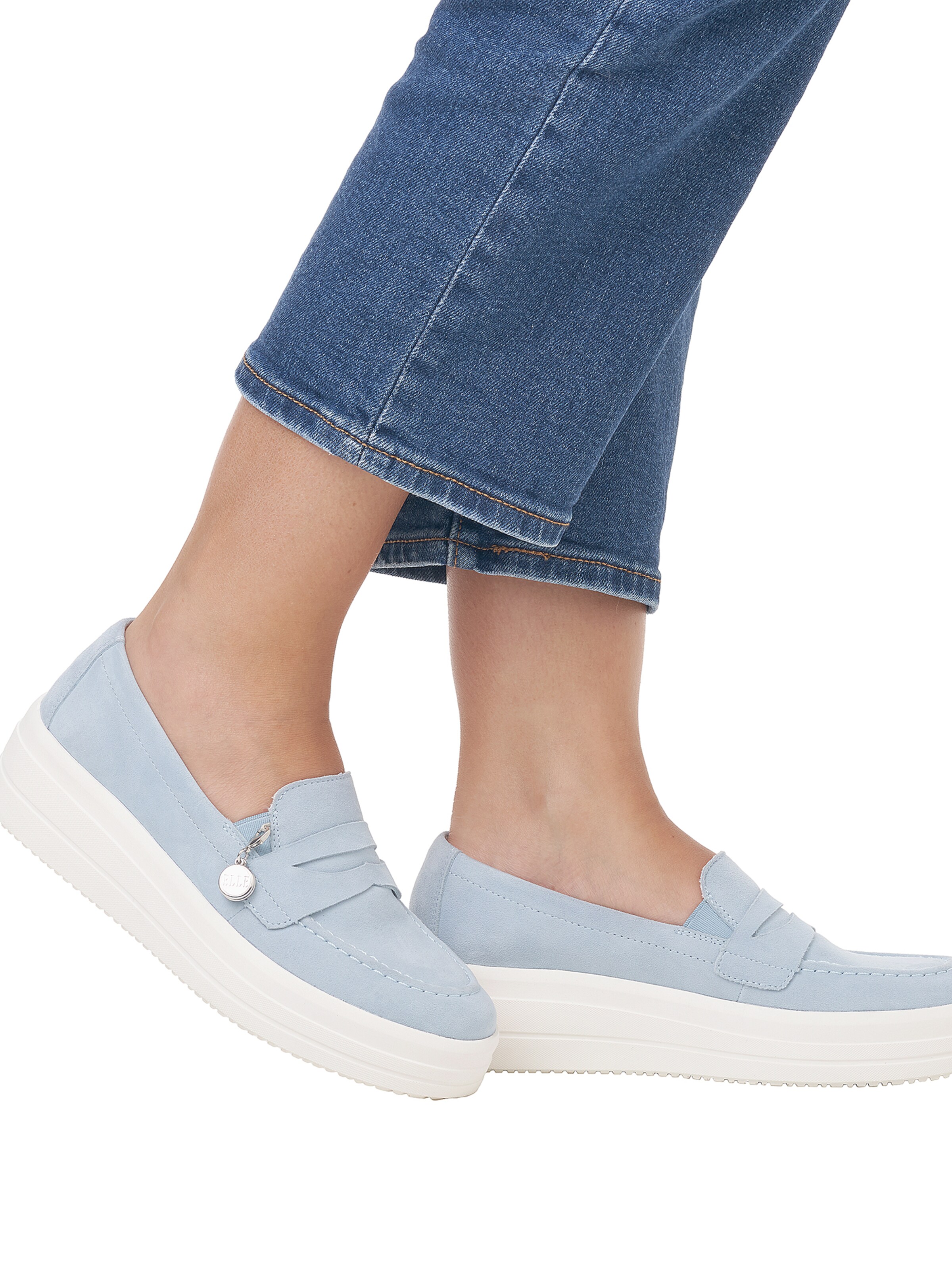 REMONTE Classic Flats 'D1C05' in Blue: front