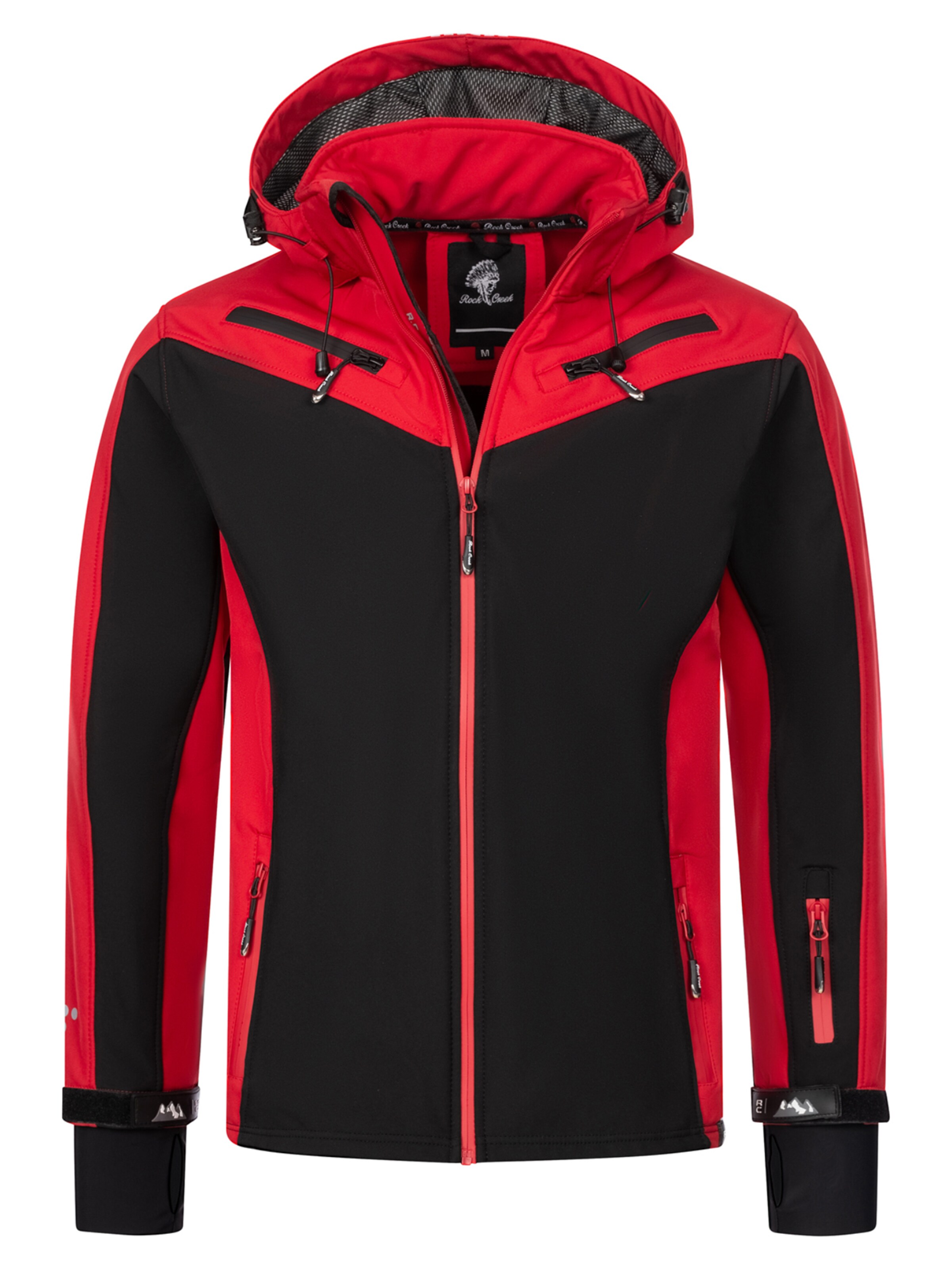 Rock Creek Outdoorjacke in Rot: Vorderseite