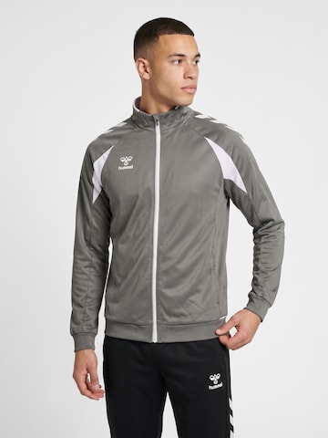 Veste de survêtement Hummel en gris : devant