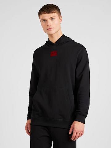 HUGO Sweatshirt 'Daratscho' in Black: front