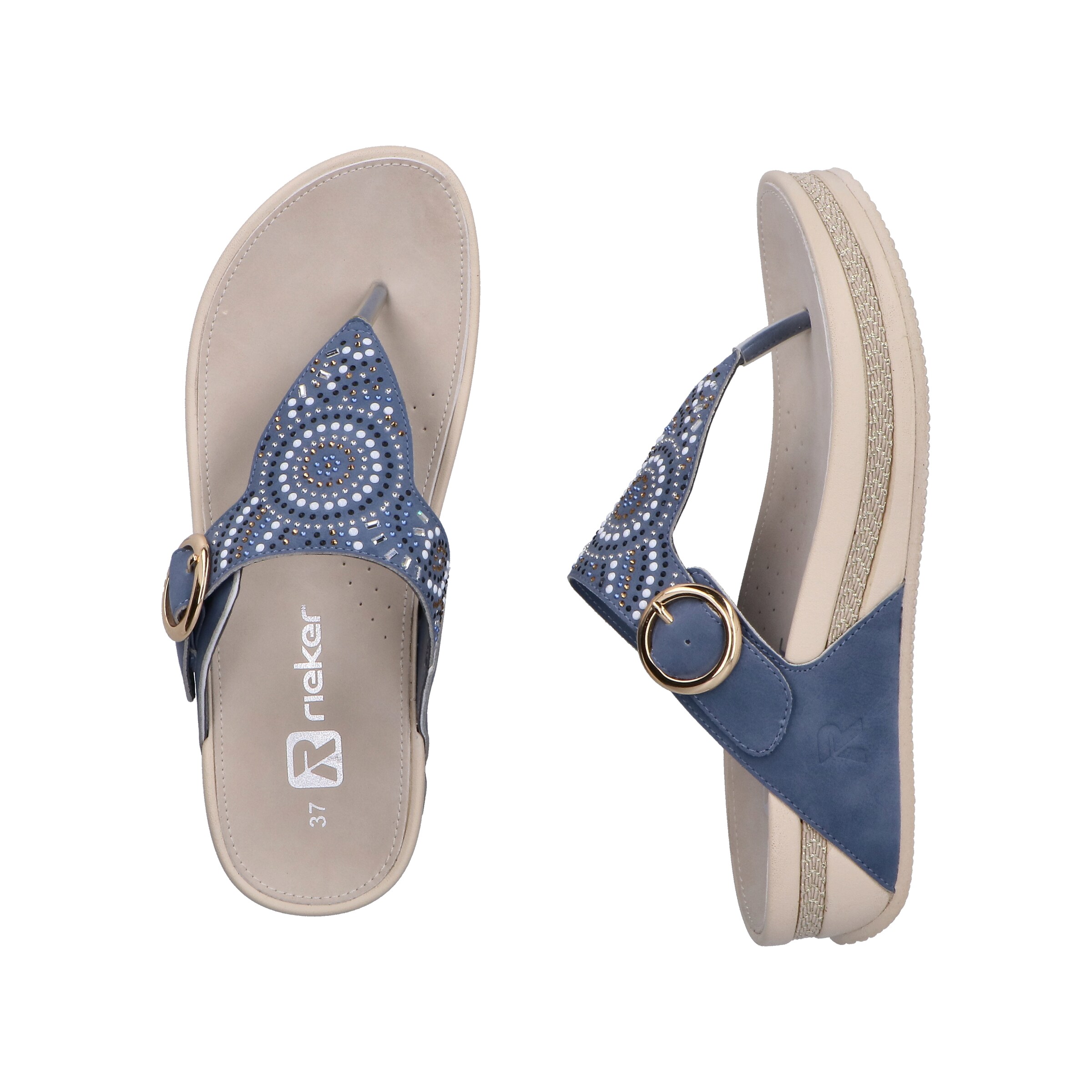 Tongs 'V1465' Rieker en bleu