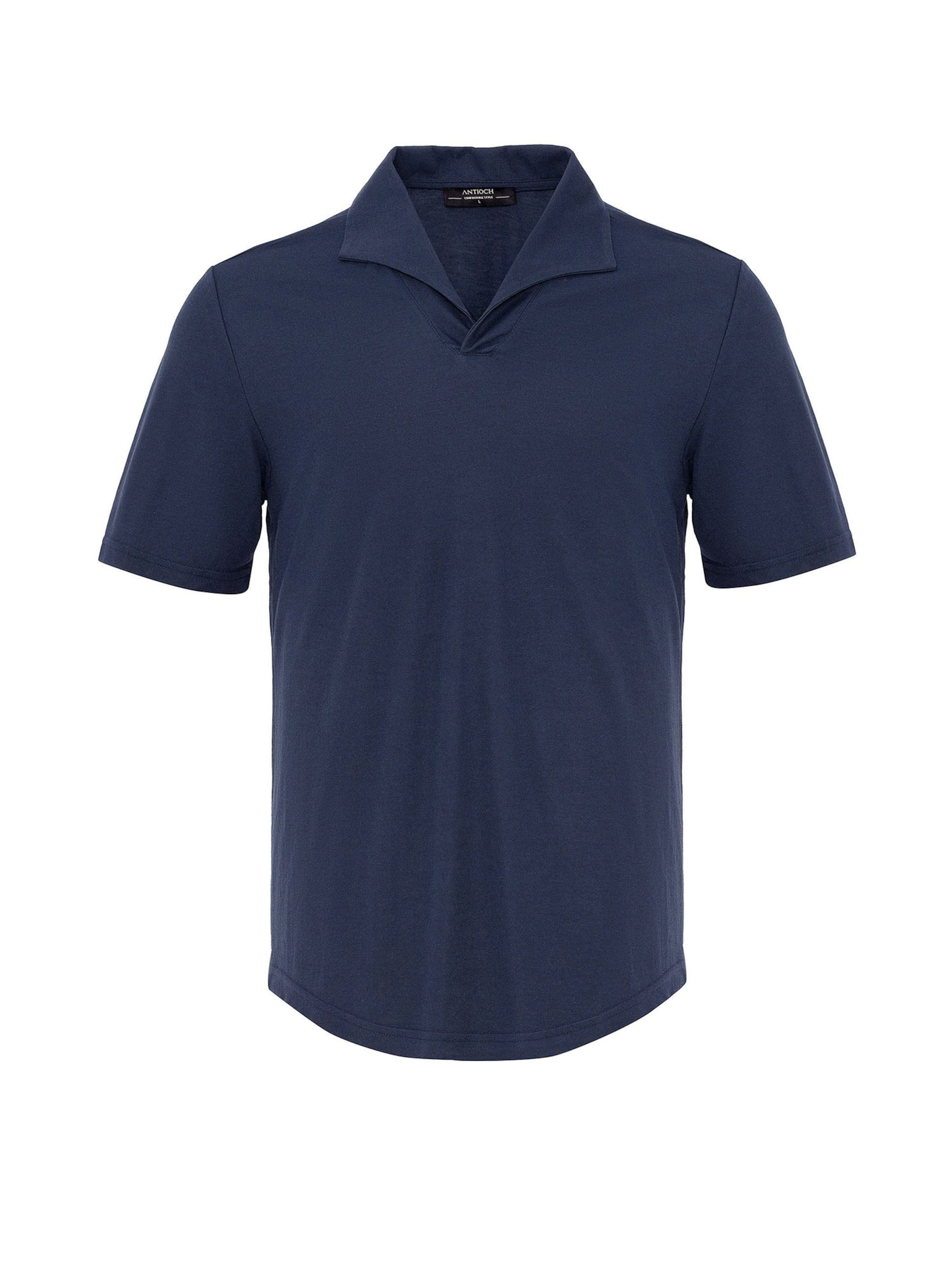 Tricou de la Antioch pe albastru: față