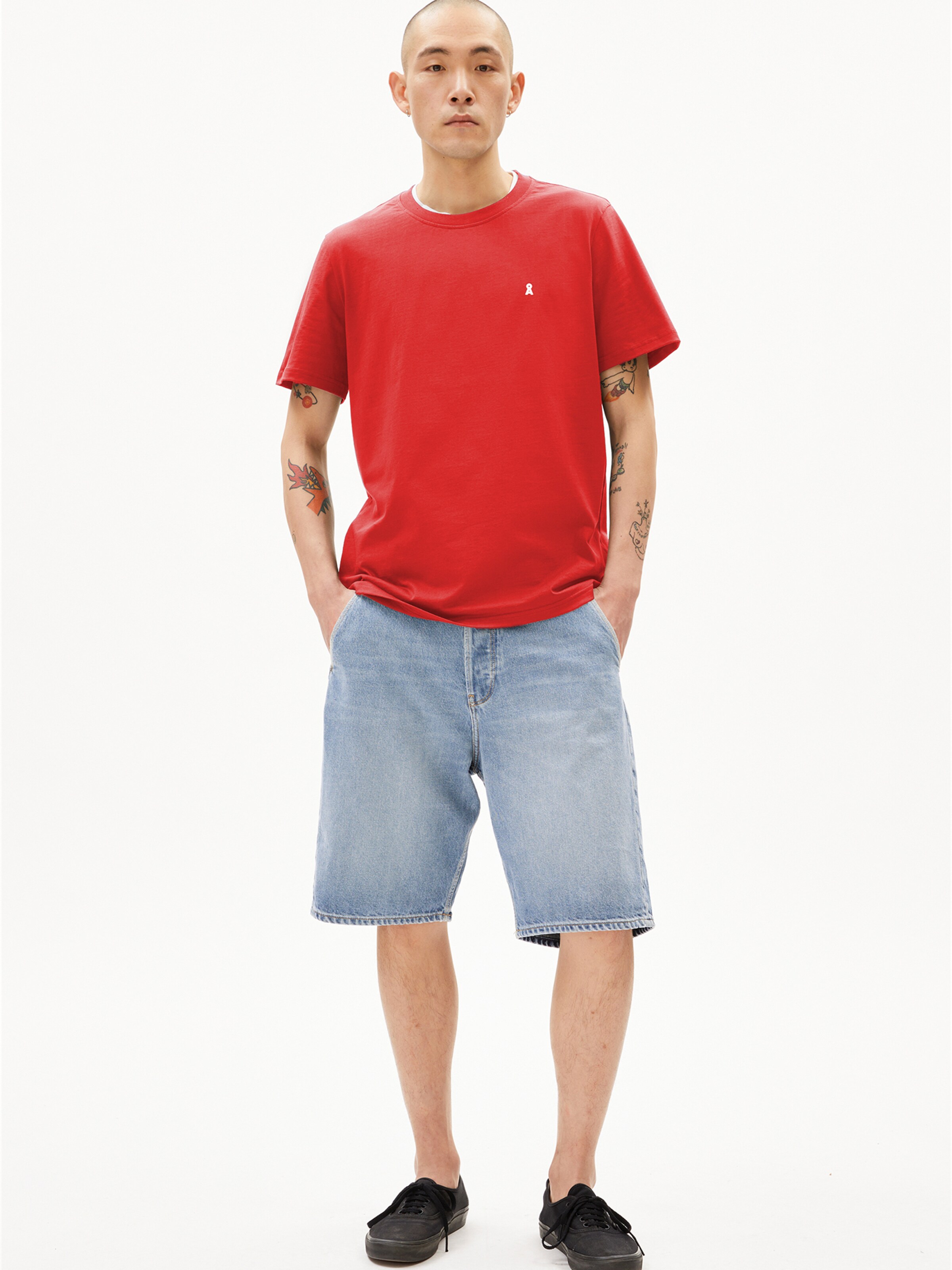 ARMEDANGELS T-Shirt LAARON in Orange: Vorderseite