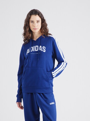 ADIDAS SPORTSWEAR Αθλητική μπλούζα φούτερ σε μπλε: μπροστά