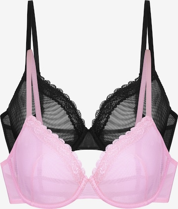 Dorina T-Shirt Rintaliivi 'Misha' värissä vaaleanpunainen: etupuoli