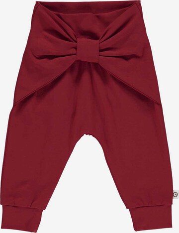 Müsli by GREEN COTTON Trousers 'Cozy Me' in Red: front