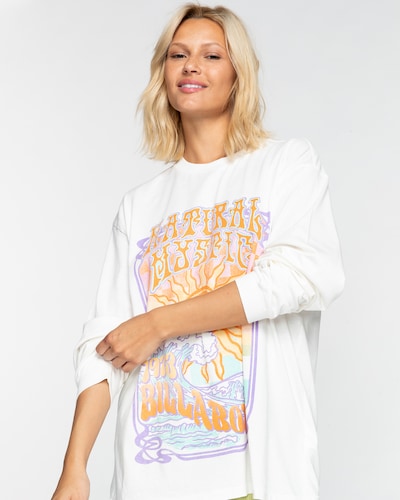 BILLABONG Oversized Shirt 'Mystic' in L in Mint / Purple / Orange / White, Item view